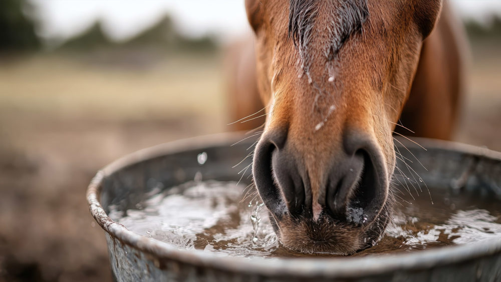 Rafraichir son cheval en été